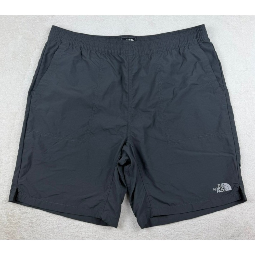 The North Face Mens Flash Dry Shorts Charcoal Gray Size L Hiking Drawstring
